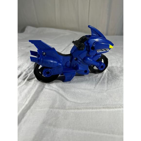 Power Rangers Shark Cycle Playskool Heroes Blue Motorcycle Only Hasbro V-3625C - Picture 5 of 12
